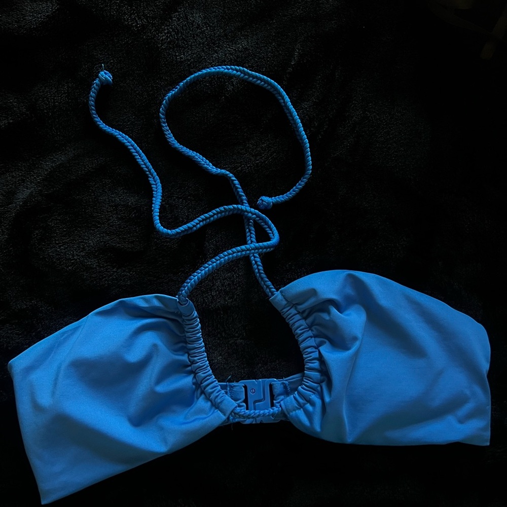 Blue Bikini Top